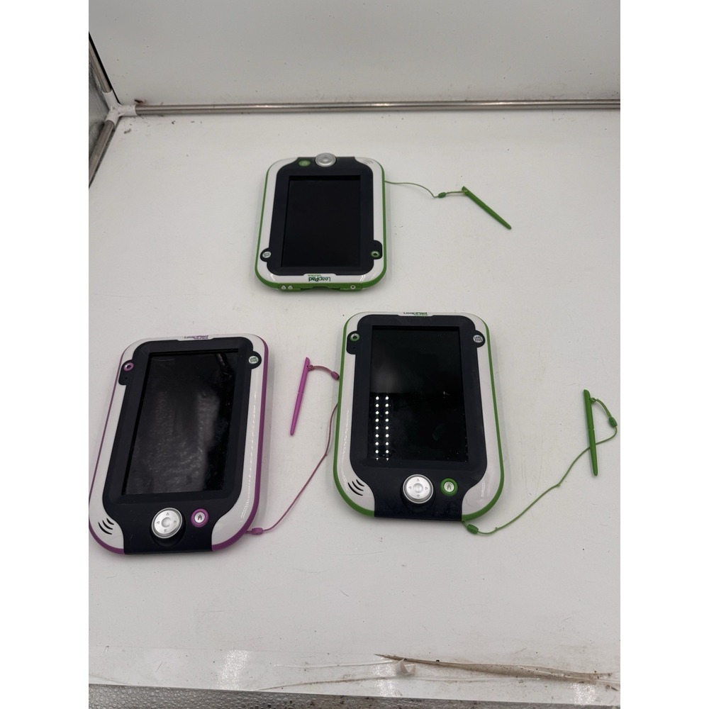 Lot Of 3 Leap Frog: Leap Pad Ultra Tablets Untested No Cracks With Stylist EUc